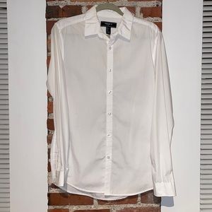 Men’s White Button Up